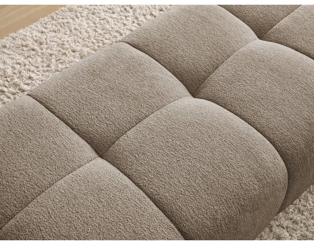 Кафяво-сива шенилова табуретка Everest – Bobochic Paris