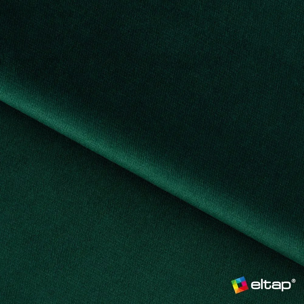 Зелен кадифен разтегателен ъглов диван с място за съхранение (ляв ъгъл L форма) Barea – ELTAP