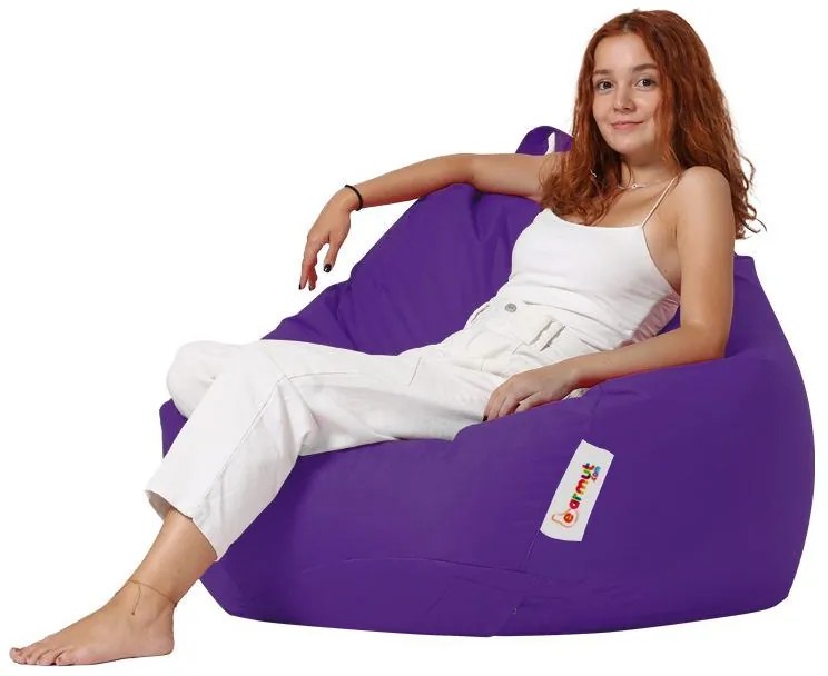 Градински пуф Premium XXL, цвят Лилав