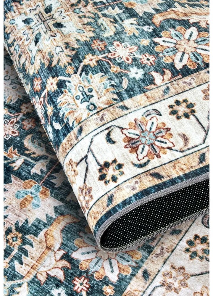 Син килим 80x150 cm Saveh Blue Cream – Elle Decoration