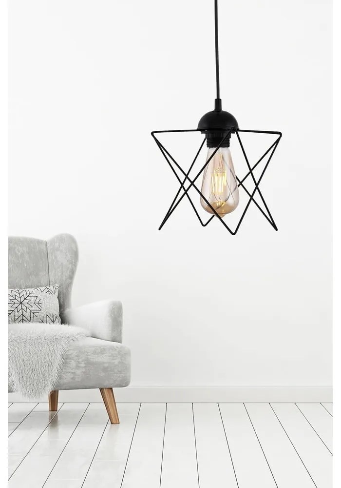 Черно висящо осветително тяло – Opviq lights