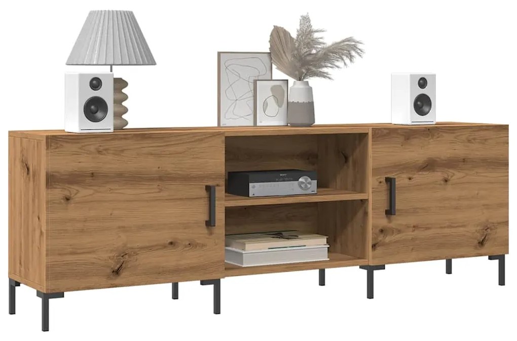 857329 vidaXL ТВ шкаф Artisan Oak 150x30x50 cm Инженерна дървесина