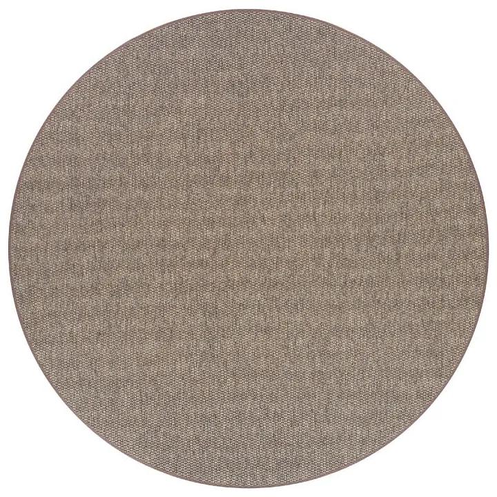 Кафяв кръгъл килим ø 160 cm Bono™ - Narma