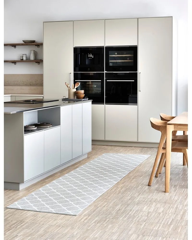 Светлосива и кремава пътека за открито и закрито 70x240 cm Rex Fossil – Pappelina