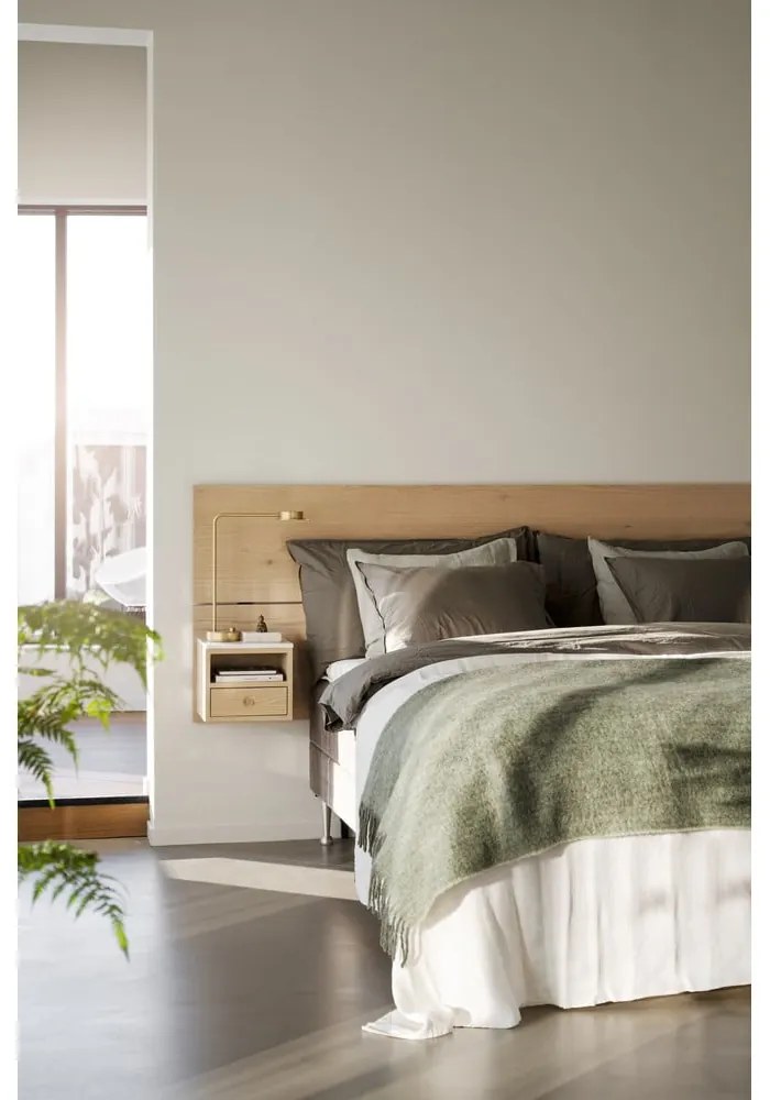 Табла за легло от масивен дъб естествена 240x79 cm Whitmore – Rowico