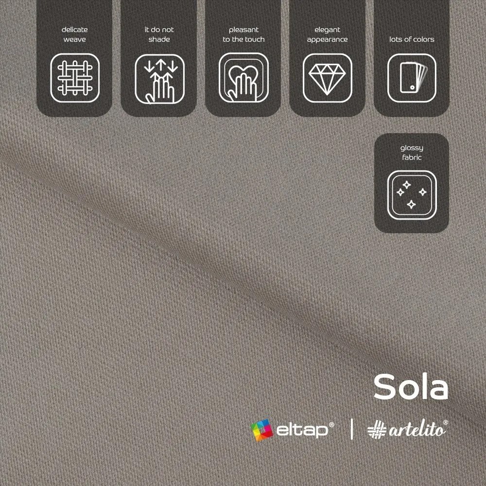 Светлокафяв кадифен разтегателен ъглов диван с място за съхранение (ляв ъгъл L форма) Barea – ELTAP