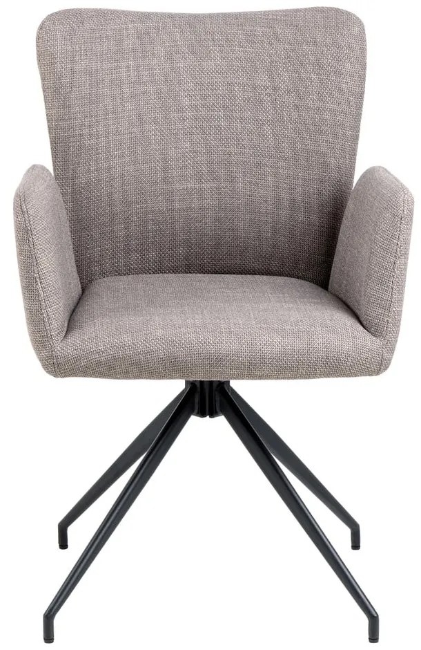 Сиви тапицирани трапезни столове в комплект 2 бр. Laura – Actona