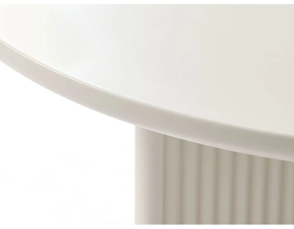 Светлосива кръгла масичка за кафе ø 80 cm Palma – Unique Furniture