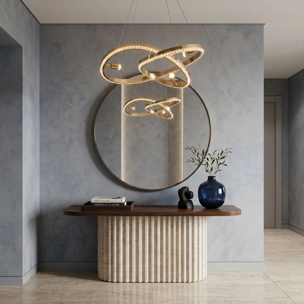 ВИСЯЩА ТАВАННА ЛАМПА LED G158-CP GOLD