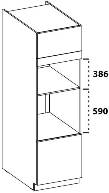 Подов шкаф Virgo 60 DPM 210 2F-Leuko