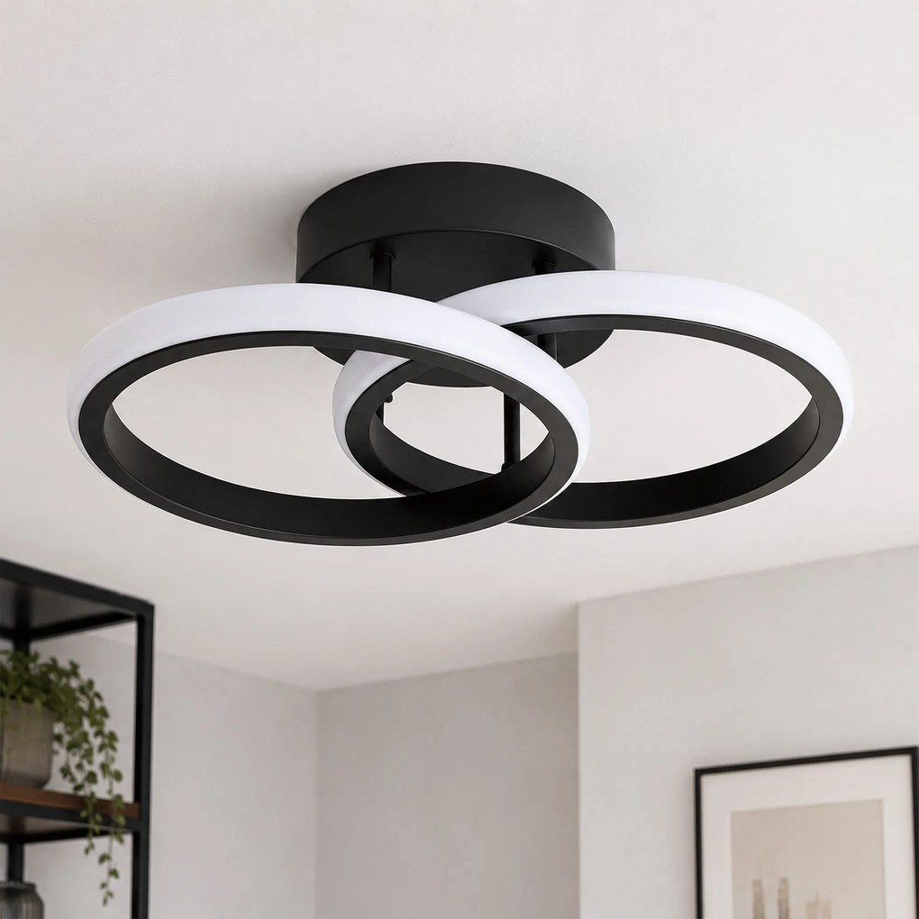 LED плафон LHJ121-C Черен