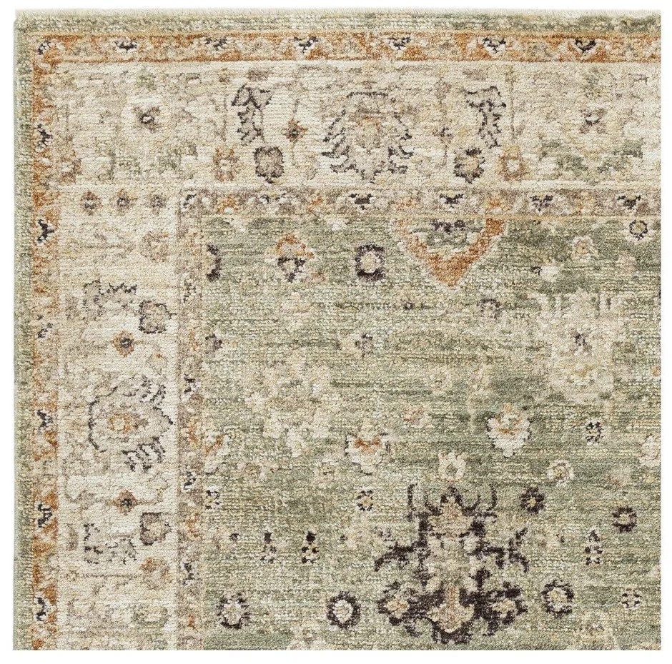 Зелен/бежов ръчно изработен килим 80x160 cm Heriz Ornate – Asiatic Carpets