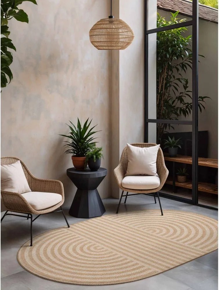 Кремав/в естествен цвят килим за открито и закрито 160x230 cm Haringey Woodfield – Ted Baker