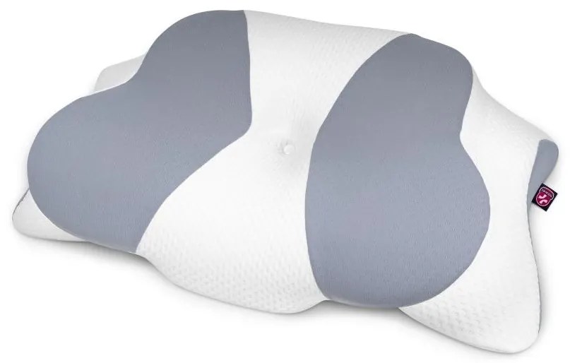 CONNECT IT CFH-6032-WH - Анатомична възглавница Gemini бяло/сиво