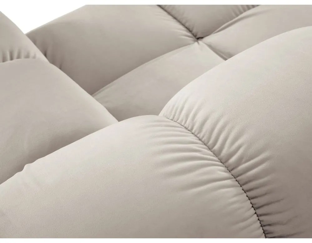 Бежов кадифен модулен ъглов диван (променлив) Bellis – Micadoni