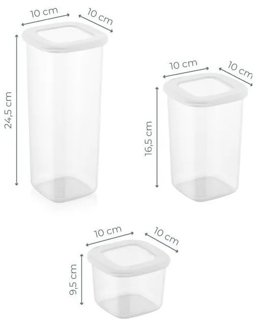 Кутии в комплект 3 бр. за храна – Hermia