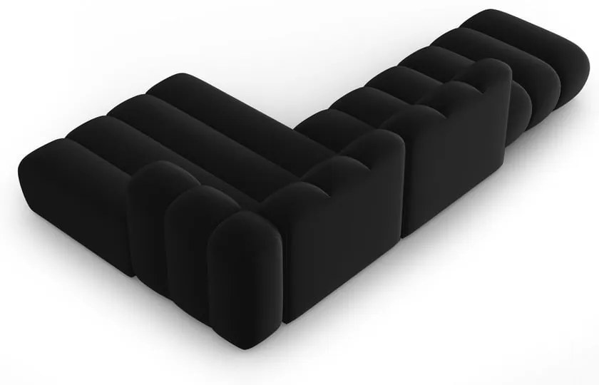 Антрацитен ъглов диван (десен ъгъл) Lupine – Micadoni Home