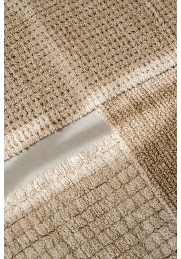 Ръчно изработен вълнен килим подходящ за пране в естествен цвят 170x240 cm Unexpected Wool – Lorena Canals