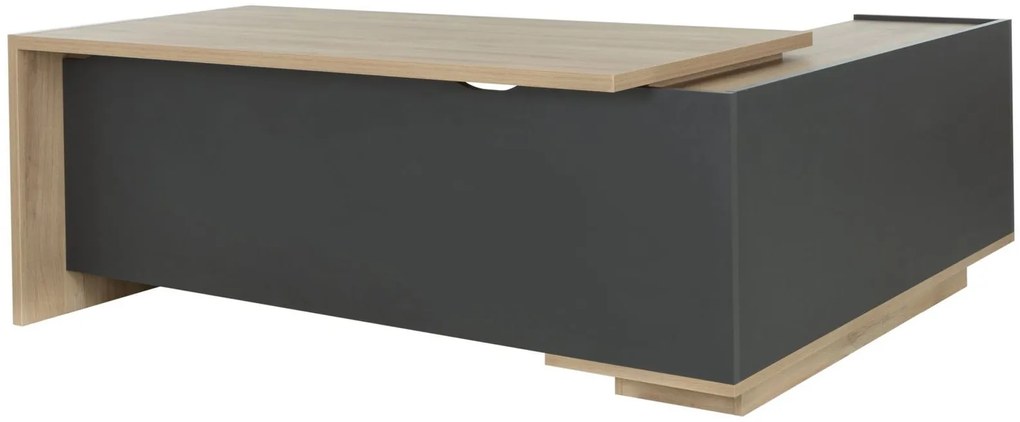 Ъглово бюро Marbrand-Left-Fusiko-Mavro-Дължина:200cm