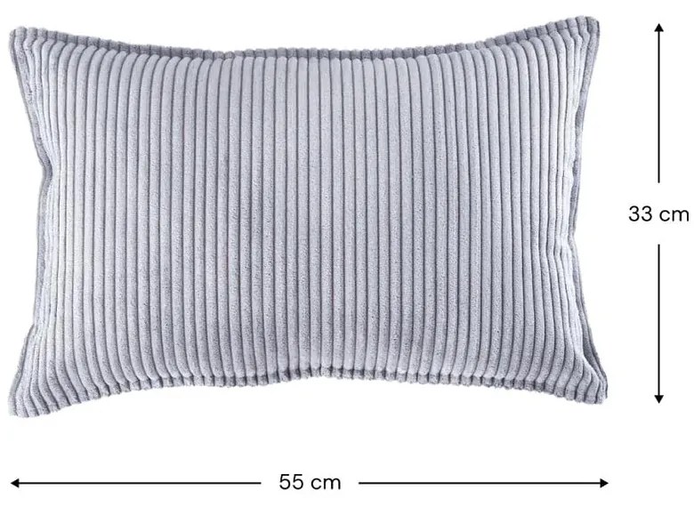 Синя детска възглавница за диван от рипсено кадифе Bolster – Wigiwama