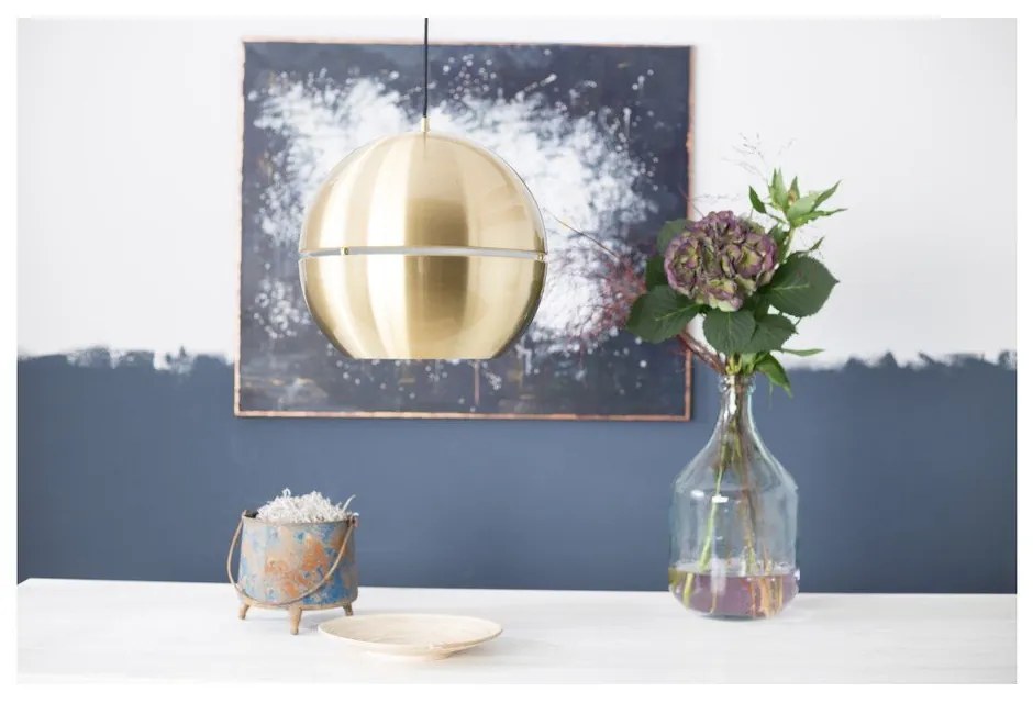 Таванна лампа в златисто Ретро, ø 40 cm Retro '70 - Zuiver