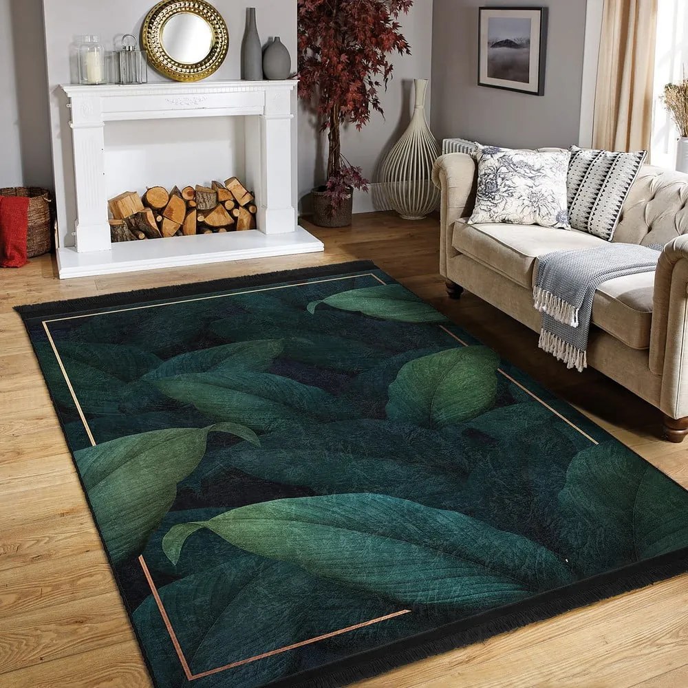 Килим подходящ за пране петролен 120x180 cm Unique – Mila Home