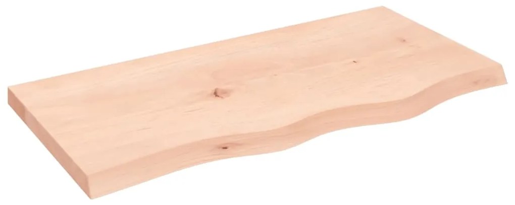 3156291 vidaXL Плот за маса, 80x40x(2-4) см, необработен масивен дъб