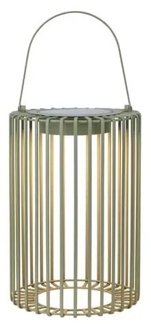 Зелен екстериорен LED фенер със соларен панел с USB (височина 54 cm) Cavia – Markslöjd