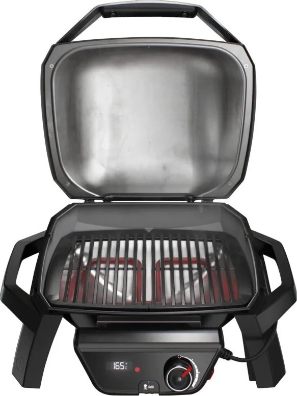 Електрическо барбекю Weber Grill Pulse 1000 81010079, 1800W, 300°C, LED дисплей, iGrill, Черен/инокс