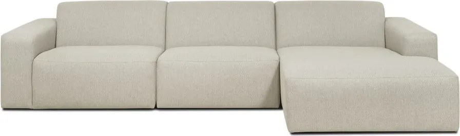 Бежово-кремав ъглов диван (десен ъгъл) Roxy – Scandic