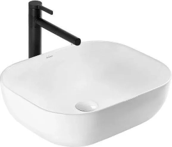 Мивка за баня ICB 887W, монтаж върху плот, порцелан, бял, 46x33x13.5см