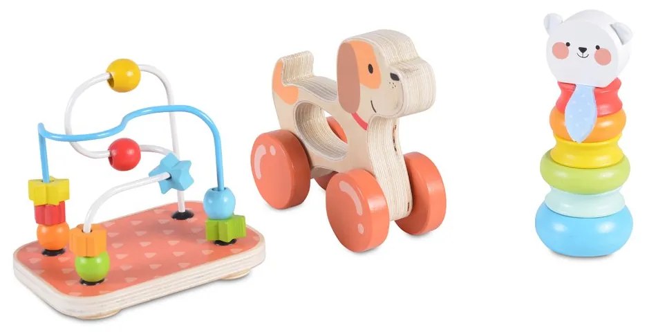 Moni toys  -  Дървен сет с играчки 2203