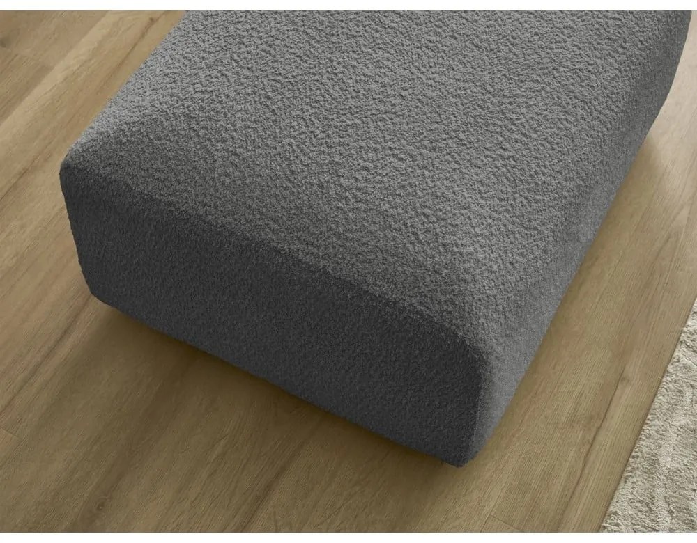 Сива табуретка от букле Tina – Bobochic Paris