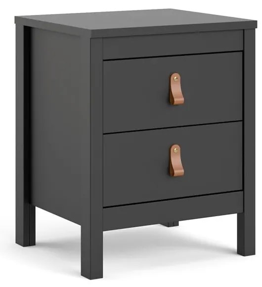 Черно нощно шкафче Madrid - Tvilum