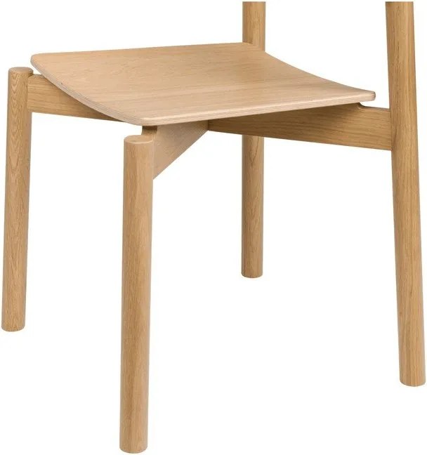 Трапезен стол за подреждане от декор от дъб в естествен цвят Wem – noo.ma