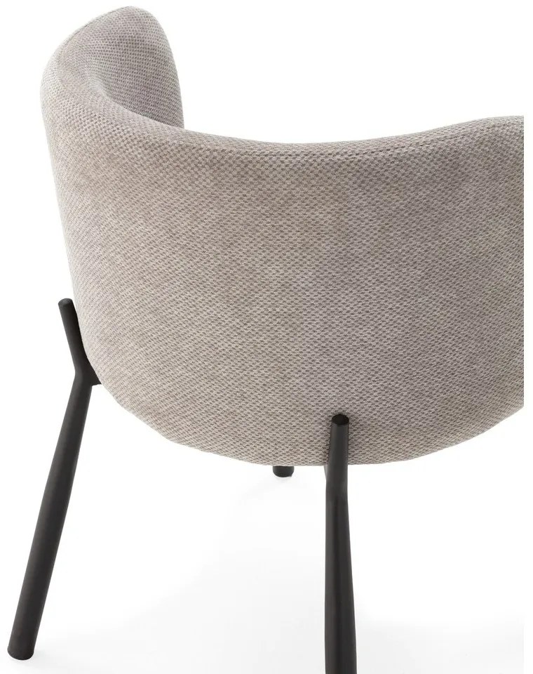 Сиви тапицирани трапезни столове в комплект 2 бр. Ginny – MOME