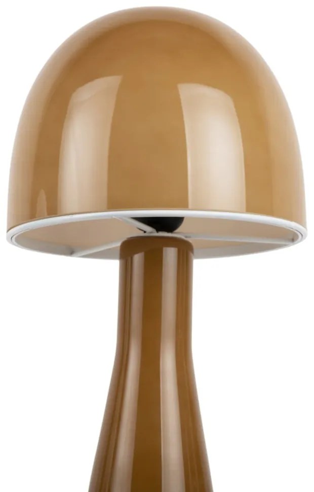 Настолна лампа в цвят жълта охра със стъклен абажур (височина 45 cm) Bombin – Leitmotiv