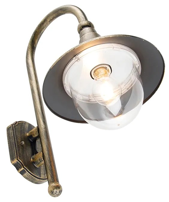 Интелигентна външна стенна лампа антично злато IP44 с WiFi A60 - Daphne