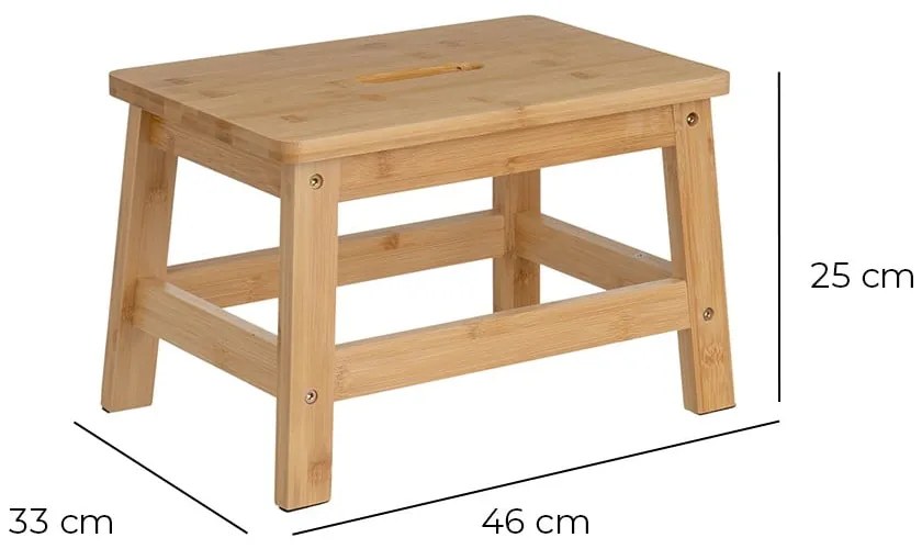 Бамбуков стол в естествен цвят – Casa Selección