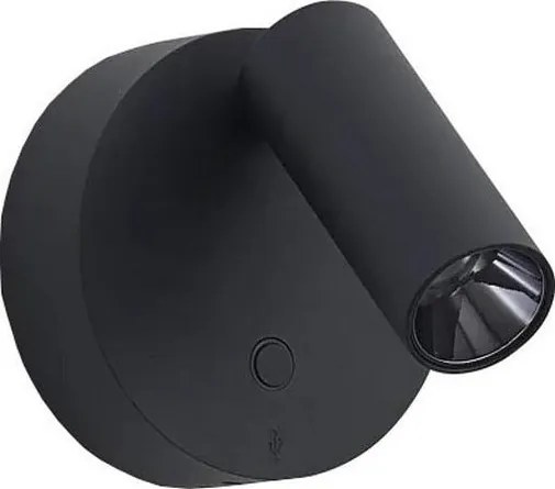 Ideal Lux - Димируемо стенно точково осветително тяло ELF LED/3W/230V CRI95 черно