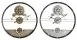 Стенен часовник DKD Home Decor Сребрист Златен Желязо Предавки (2 pcs) (60 x 5 x 60 cm)