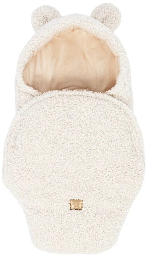 Кремаво бебешко одеяло от шерпа 45x80 cm – Meowbaby