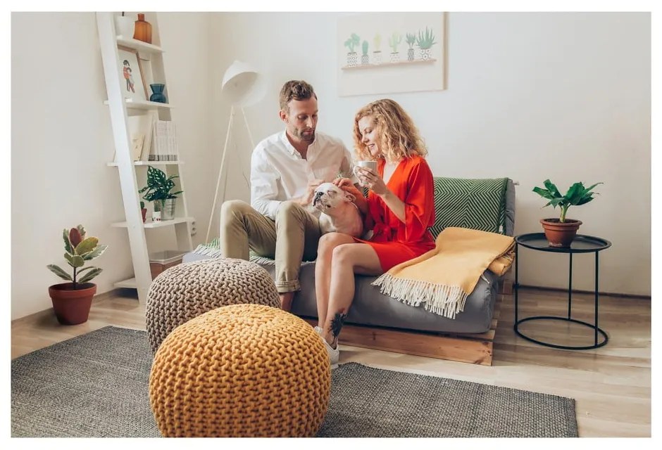 Горчично жълт диван Jagger pouf - Bonami Essentials