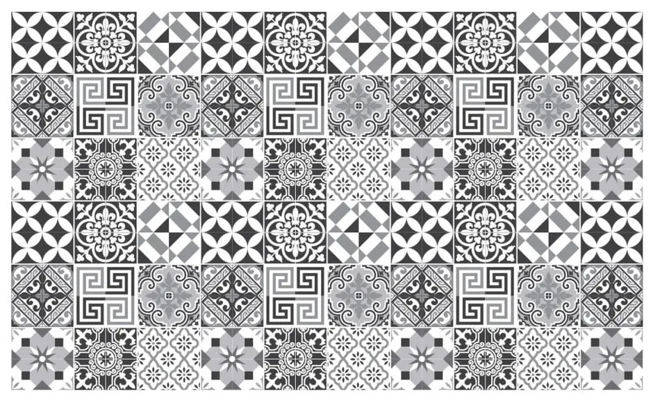 Комплект от 60 елегантни плочки Shade of Gray за стена, 10 x 10 cm - Ambiance