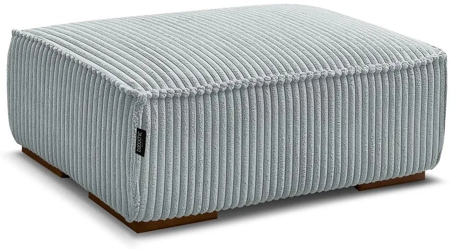 Светлосива табуретка от рипсено кадифе Chelsea – Bobochic Paris