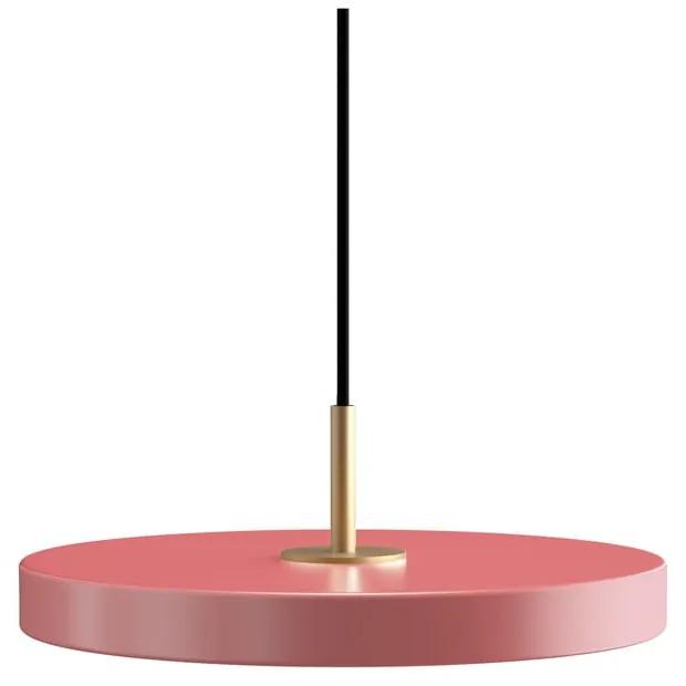 Розово LED висящо осветително тяло с метален абажур ø 31 cm Asteria Mini – UMAGE