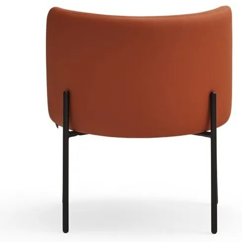 Оранжев фотьойл от изкуствена кожа Mogi - Teulat