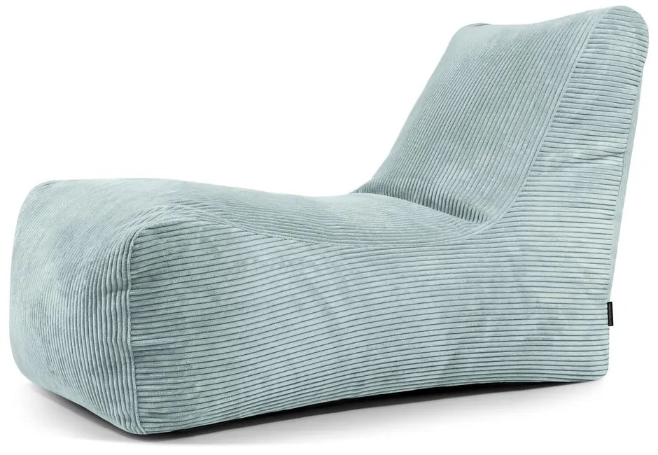 Пуф от рипсено кадифе в цвят мента Lounge – SLOWDOWN