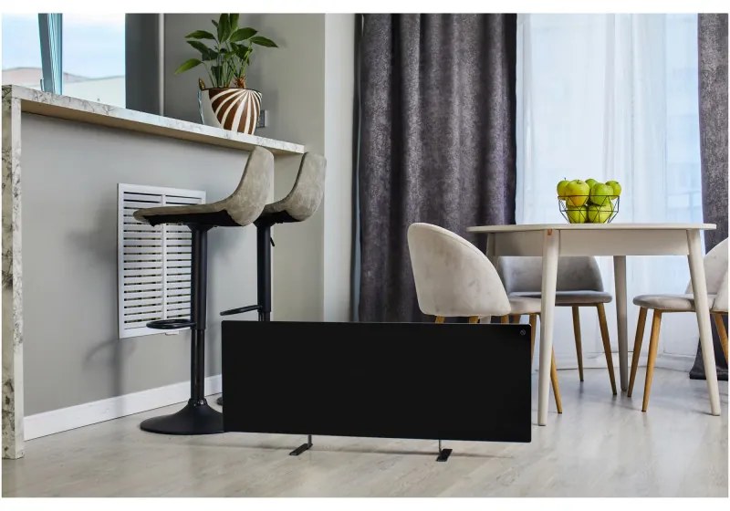 Разопакован: Електрически конвектор AENO AGH0002S, 700W, 30 м2, Мобилно приложение, Ултратънък, Wi-Fi, Черен