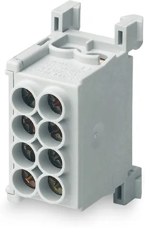 MOREK Клема изолирана СИВА MAG25-2 4x25mm² IP20 80A 1000V  - MAG1250A32